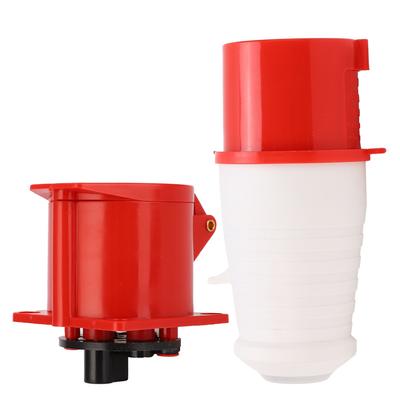 3P+E Industrial Plug Socket 32A 3 Phase Waterproof Dust?Proof Plug Socket AC380V?415V