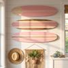 3PCS Summer Theme Wooden Surfboard Ornament Hawaiian Style Ocean Surfboard Decor  Home Wall Decor