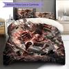 Juego de Ropa de Cama con Estampado de Dibujos Animados Colcha Funda de Colcha Funda de Almohada Decoración del Hogar Regalo de Cumpleaños (1 * funda nórdica + 2 * fundas de almohada, sin núcleo)