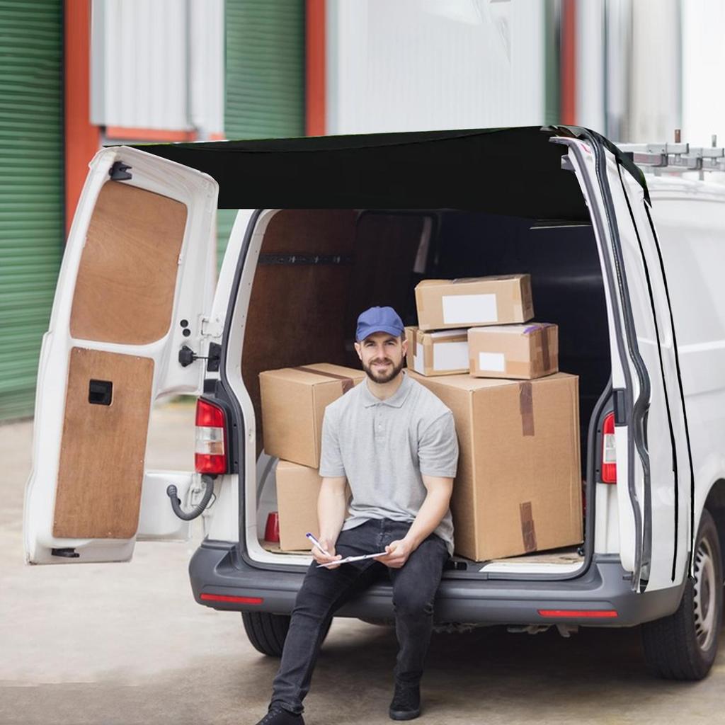 Větruodolná markýza na zadní dveře obytného vozu Pro dodávku Větruodolný zadní chránič pro nákladní automobil Van Pro kempování Turistiku Pláž Piknik Venku