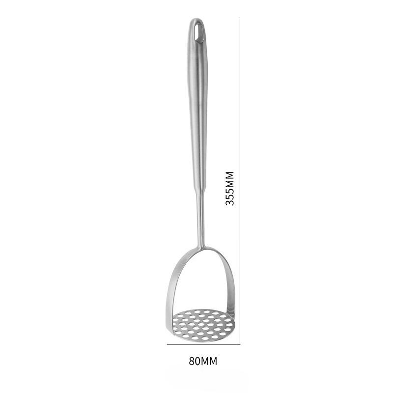 Potato Masher Stainless Steel,Potato Smasher for Mashed Potatoes Pumpkin Carrots Avocado Fruits,Mashing Utensil (Silver) 3