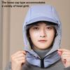 Winter Cycling Hat with Scarf Face Shield And Glasses Thick Warm Windproof Full Protecting Outdoor Travel Cold Weather Skiing Cap