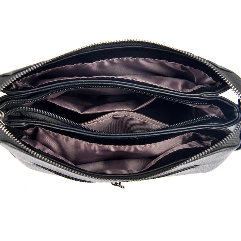 Three-Layer Multi-Use Middle-Aged Mother Bag Women's Embossed Change Shoulder Crossbody Bag