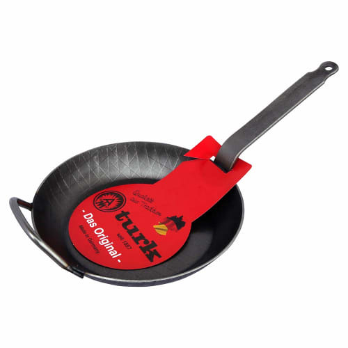 

Turk Cast Iron Frying Pan (Roast) (28cm Deep with Support Grip) Black