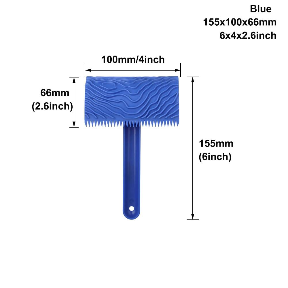 Rubber Texture Roller Brush Imitation Wood Graining Wall Painting Home Decoration Art Embossing Diy for Wall Painting Tools