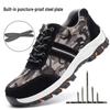 Camouflage Steel Toe Safety Shoes - Anti-Smash, Anti-Puncture, Lightweight, Insulated for Electricians