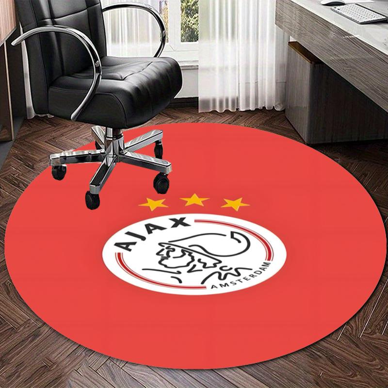 Personalized Ajax FC Round Chair Office Rug - Perfect for Mat, Office Chair & More - Ideal Gift for Birthdays and Holidays