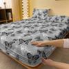 1 Lençol de Baixo Simples Moderno Estampado com Borboletas Fosco, Cobertura de Cama Estampada para Quarto, Roupa de Cama (Excluindo fronhas)