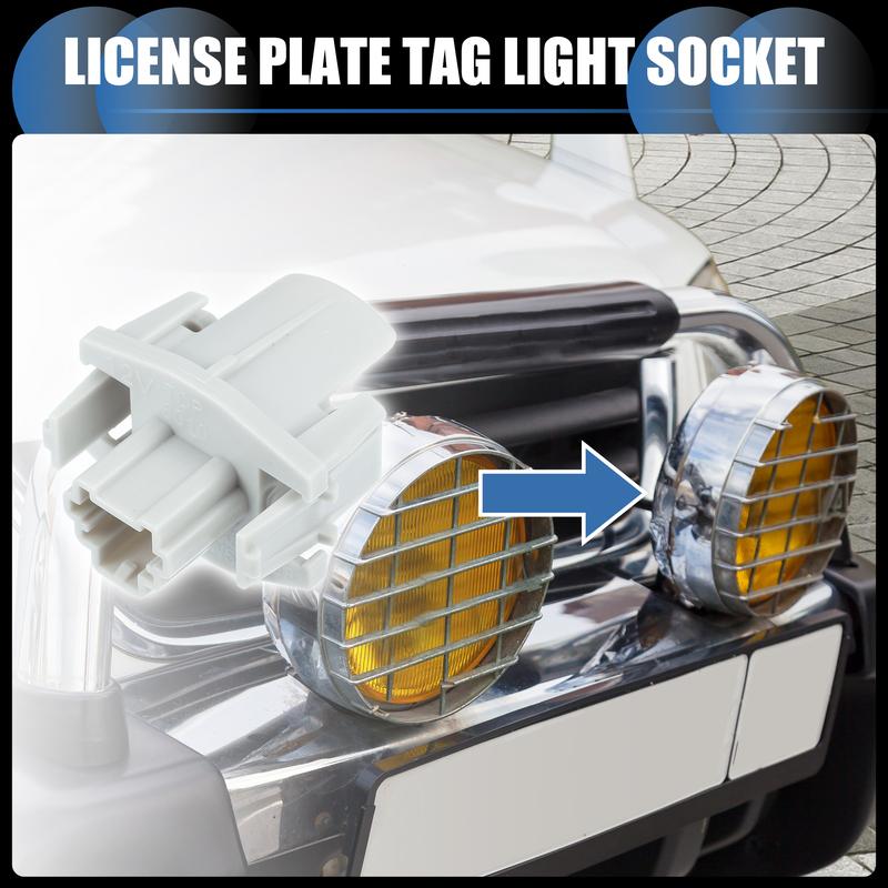 X Autohaux Plaka Lambası Soketi, Lamba Konektör Muhafazası No.34102SWAA01/34102-SWA-A01 Honda CR-V Civic Odyssey için