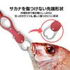 Fish Fish Fish Fish Fish Gripper with Holder with Measuring Grabber, Grip, Catcher, Holder, Carabiner, Function, Rust-Resistant... (Red)