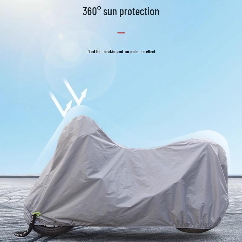 Universal Waterproof Oxford Cloth Electric Motorcycle Cover - Full Coverage, Dustproof, and Sun Protection
