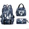 Football Printed Student Backpack Multifunctional Usb Interface Large Capacity Leisure Travel Backpack