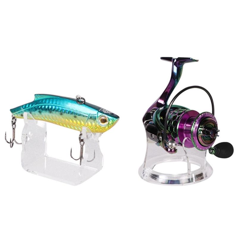 Clear Fishing Lures Shows Stand Fishing Reel Holder Showing Stand Baits Wobbler Display Shelf Fish Baits Showing Stand