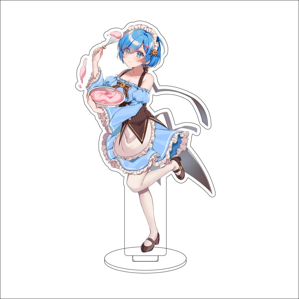 16CM Anime ZERO Starting Life in Another World Cosplay Acrylic Stand Ornaments Elsa Gran Hilte Figure Stand Halloween Gift