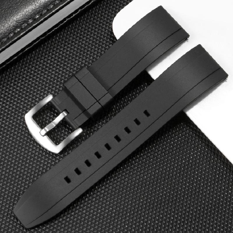 Premium Paski do zegarków z silikonu TPU Paski do zegarków z szybkim uwalnianiem 18/20/22/24mm do Pasków Rolex dla Mężczyzn Tropiczny Gumowy Sportowy Bransoleta