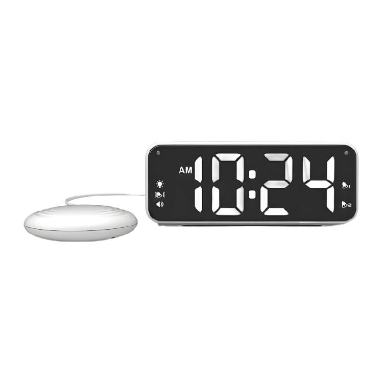 

Vibrating Alarm Clocks with Bed Shaker,4Dimmers,2 Alarms and Snooze for Bedrooms Hearing Impaired Deaf Loud Alarm Clocks