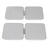 2pcs Stainless Steel Mirror Double Sided Portable Folding Unbreakable Makeup Mirror for Purse  