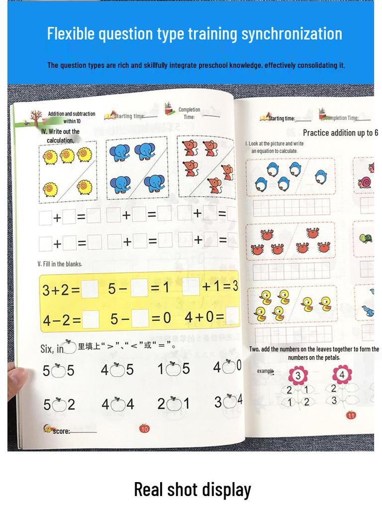 Kindergarten To Primary Transition Flashcards: Ages 3-6, Mental Arithmetic, Chinese Characters, Numbers & Pinyin Tracing.