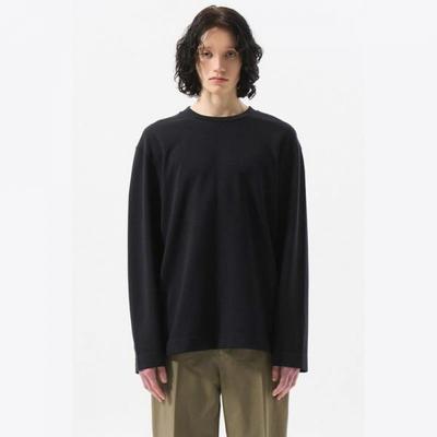 Black TexTure Long Sleeve T shirT cwTas25211bkx