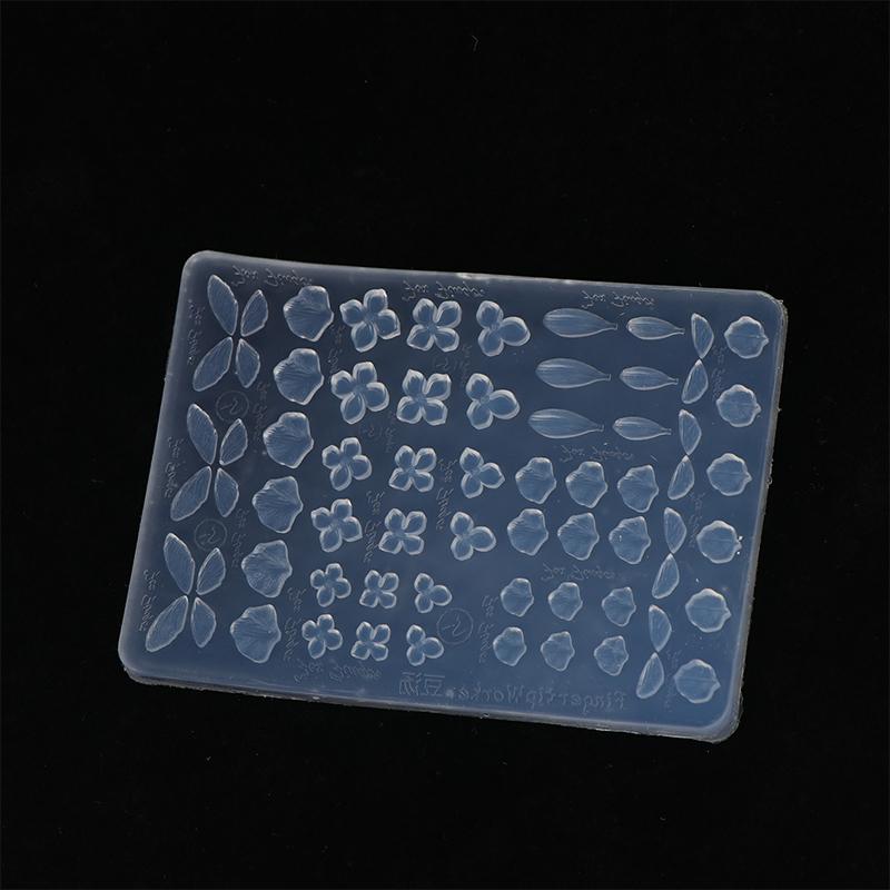 3D Silicone Flower Nail Carving Mold Butterfly Stamping Plate Nails Stencils Blossom Nail Template Thin And Washable