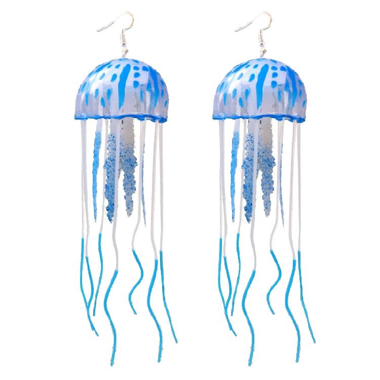 DIY Air Jellyfish Silicone Earrings DIY Handmade Exaggerated Dangle Earrings