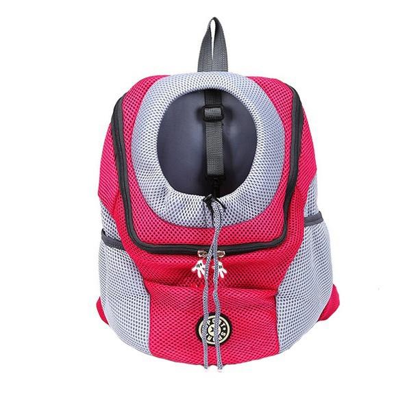 

Новое улучшение Высокое качество Переноска для домашних животных Собачий рюкзак Сумка Портативная Дорожная Сумка через плечо Двойная Сумка для домашних животных Собачья Передняя сумка Сетка Для прогулок на природе С вырезом для головы. S розы красного