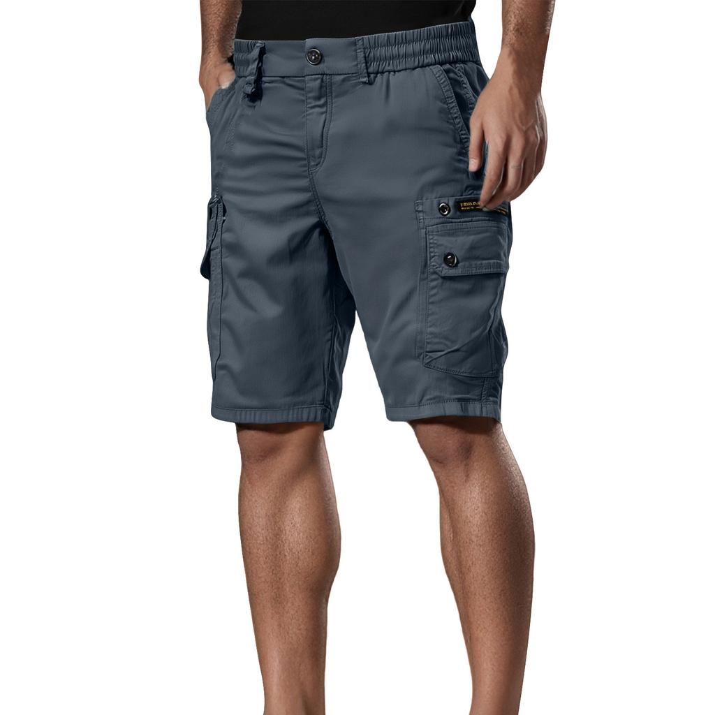 Men's Casual Color Outdoors Pocket Beach Work Trouser Cargo Shorts Pant