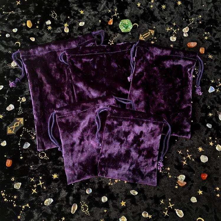 Tarot Oracle Card Velvets Drawstring Bag Jewelry Pouches for Tarot Enthusiasts