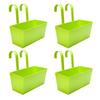 Outdoor Hanging Rectangular Planter with Removable and Gardening for Balcony Garden Decor