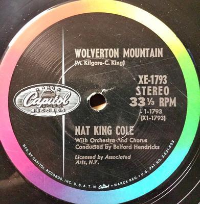 7-Zoll-Schallplatte NAT KING COLE Wolverton Mountain XE1793 CAPITOL 1962 US Jazz Gebraucht