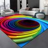 3D Visueller Teppich Bunte Schwarze Löcher Spaßmatte Rutschfest Heimdekoration Teppich für Wohnzimmer Arbeitszimmer Schlafzimmer Mehrere Größen