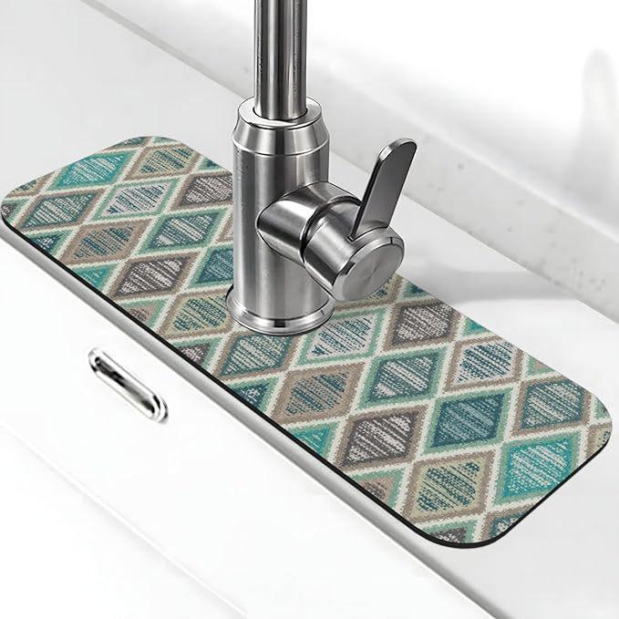 Badezimmerarmatur Ablass- und Wasserabsorptionsmatte für Waschbecken und Arbeitsplatten