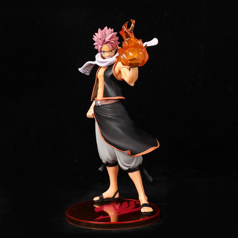 23CM Anime FAIRY TAIL Etherious Natsu Dragneel Replacement Hand Flame Special Effects Part Standing Model Toy Gift Action Figure