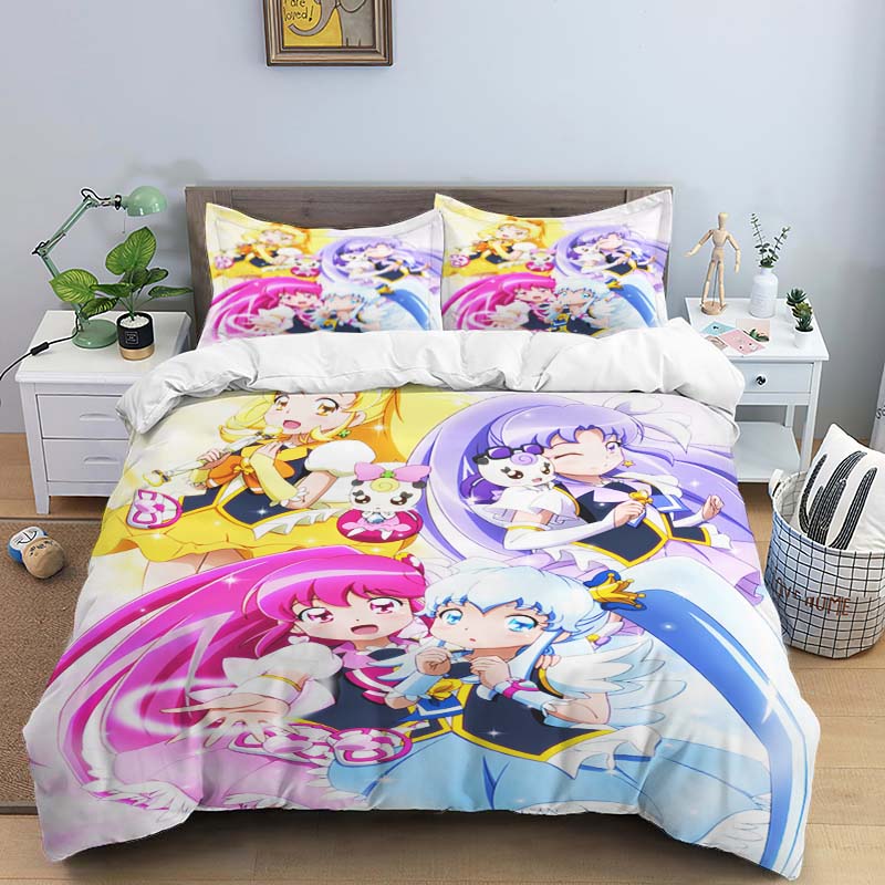 The Three-piece Pretty Cure Bedding Set—which Includes A Duvet Cover and Two Pillowcases—is The Perfect Holiday Choice.