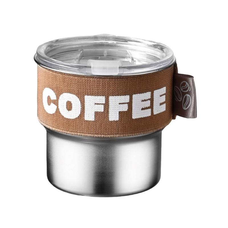 Durable 400ml Double Wall Travel Tumblers Durable Stainless Steel 400ml Thermal Cup for Coffee and Outdoors Adventure