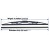 1x Wiper Blade Rubber Strip For Mazda Wipers Refill Accessories