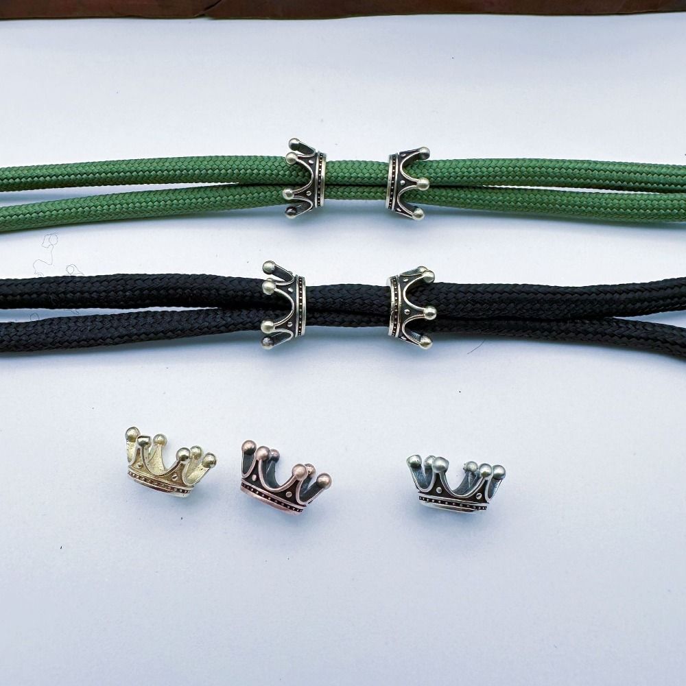 Brass Material EDC Paracor Beads DIY Accessories Lanyard Pendants Paracord Woven Beads Camping