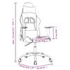 Gaming Chair Black and Gray Faux Leather