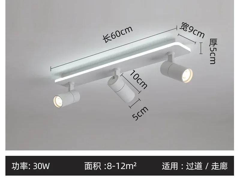 Modern Black Led Ceiling Chandeliers For Living Dining Room Bedroom Decor Lights Kitchen Corridor Lamps With Spotlights Fixture