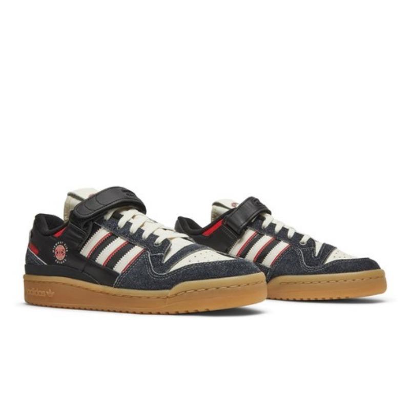 adidas Midwest Kids x Forum Low Black Gum GW0035 EU 35.5 чёрный/белый