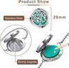 SHOPONIL Scent Essential Oil Diffuser Bracelet, Stainless Steel Aromatherapy Locket With 12 Colorful Unscented Refill Pad, Adjustable Chain Gift S