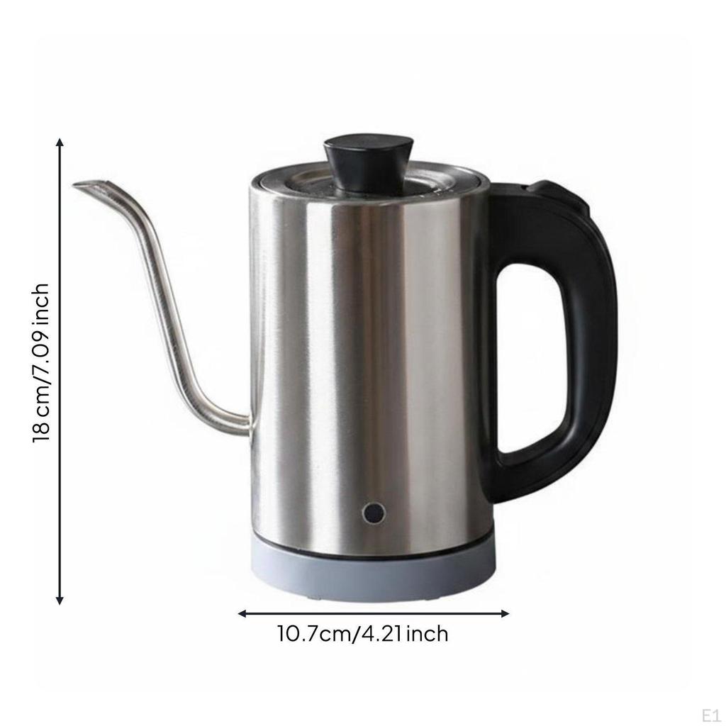 Electric Gooseneck Kettle 0.8 L Capacity Pouring Water Boiler for Coffee