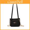 Simple Solid Color Shoulder Crossbody Bag With Chain Design For Daily Use