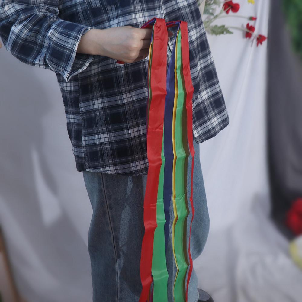 Art Gymnastic Gymnastic Ribbons Rhythmic Rainbow Streamer Dance Rainbow Ribbons  Children