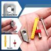 20/2Set Wall Mount Picture Frames Hooks with Screws Stainless Steel Photo Mirror Hanging Hanger Bag Clothes Holder J-Shaped Hook
