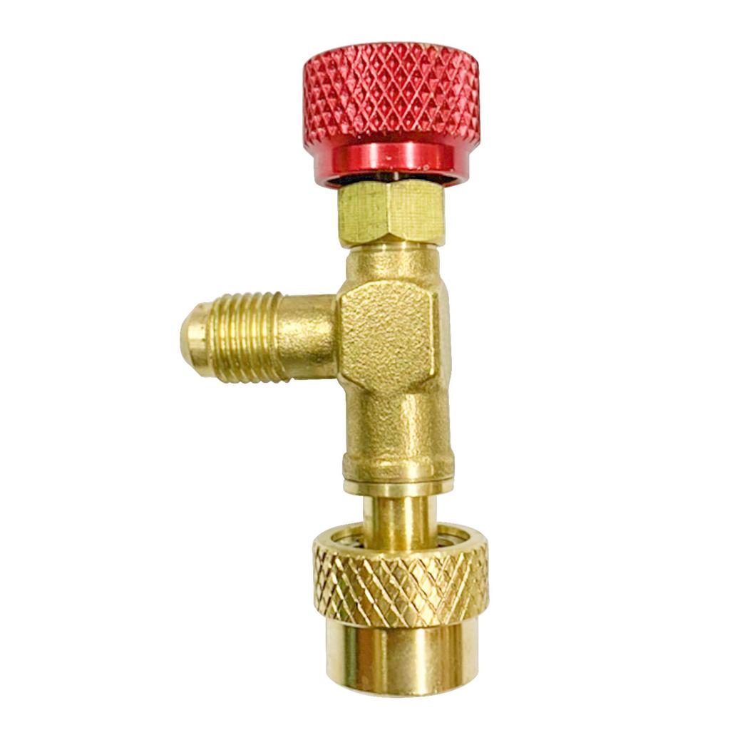Fluoride Safety Valve Metal Air Conditioning R410 Refrigerant Charging Valve for Maintenance