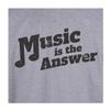 AWD Unisex Adult Music Is The Answer T-Shirt
