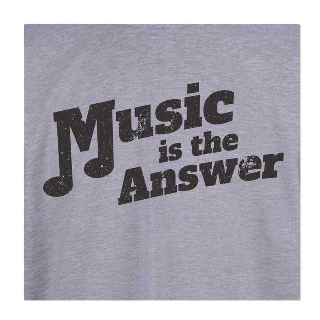 AWD Unisex Adult Music Is The Answer T-Shirt