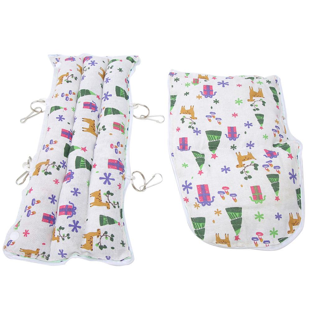 Cotton Fabric White Christmas Pet Hamster Warm Hammock Hanging Tent Nest for Sugar Glider Squirrel Chinchilla Rabbit