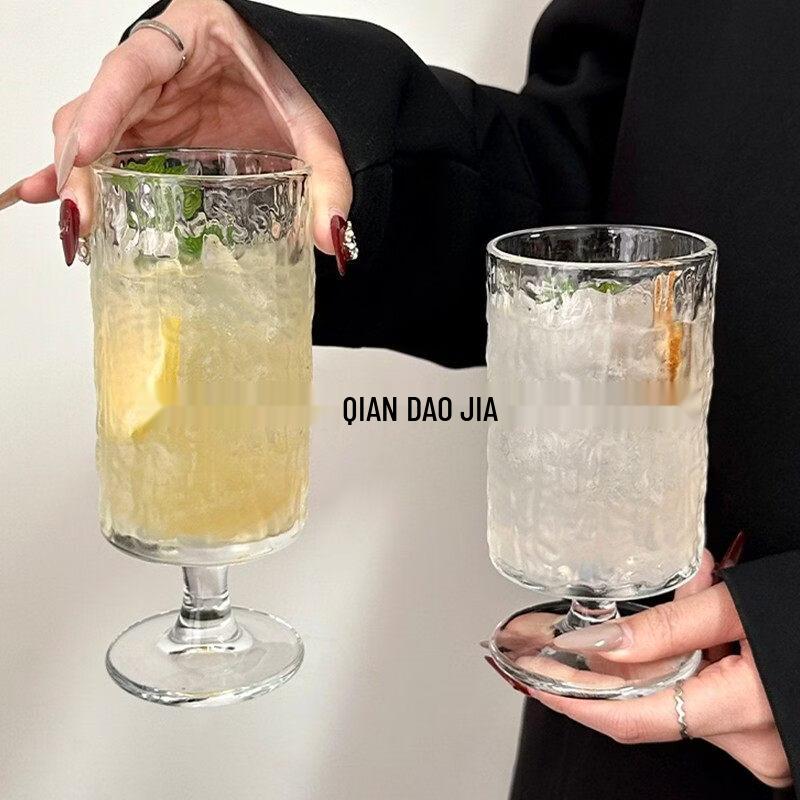 ZISIZ Handmade Glass Cocktail & Sparkling Water Cup